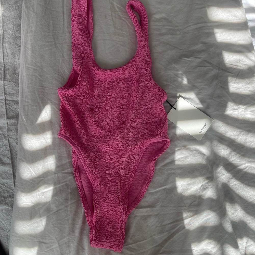 bond-eye Mara One-Piece Swimsuit Authentic Crinkle - candy pink